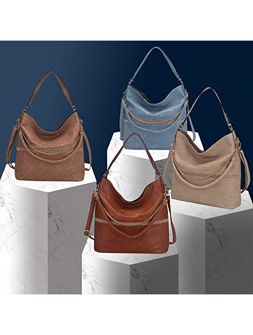 MKF Collection MKF Crossbody for Women - Adjustable Shoulder Strap - PU Leather Top-Handle Handbag Purse Satchel-Tote Bag Charm