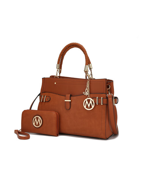 MKF Collection Tenna Satchel Bag with Wallet by Mia K.