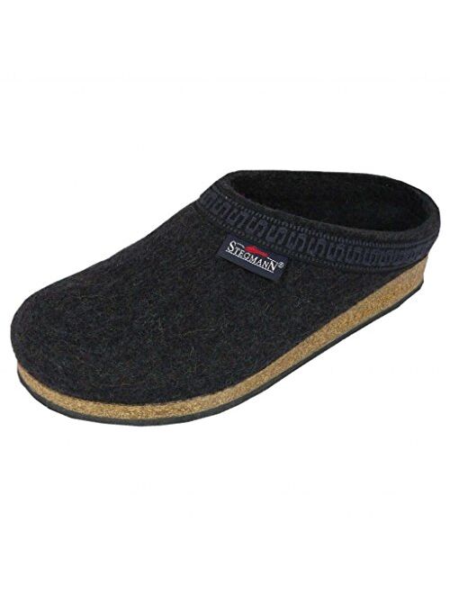 Stegmann Men's Wool Clog with Poly Sole, Navy