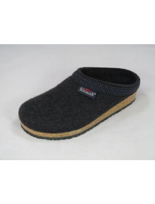 Stegmann Men's Wool Clog with Poly Sole, Navy
