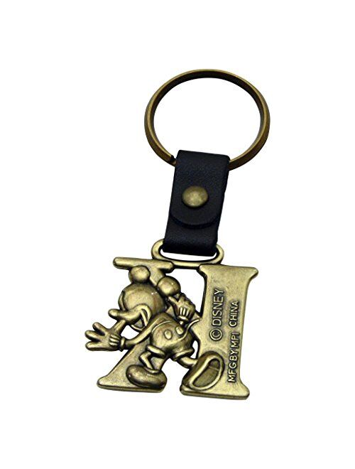 Disney Mickey Mouse Letter K Brass Key Chain