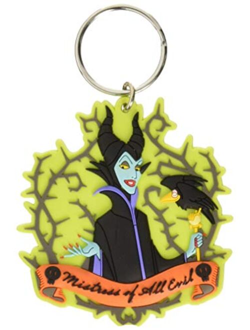 Disney Villains Maleficent Soft Touch PVC Keychain Key Ring, One Size, Multi Color