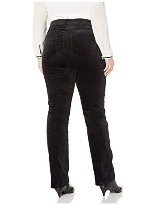 NYDJ Women's Plus Size Marilyn Straight Leg Velvet Jeans