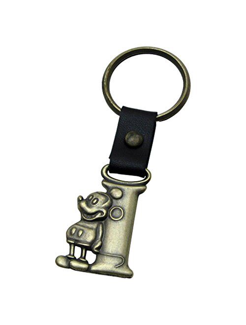 Disney Mickey Mouse Letter I Brass Key Chain