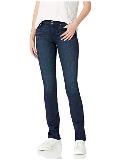 PAIGE Women's Hidden Hills High Rise Straight Leg Jean