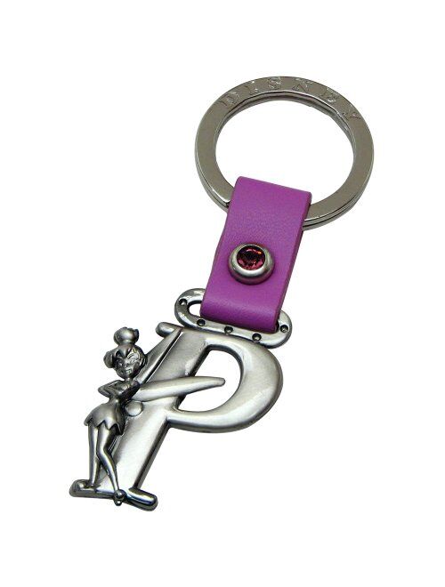 Disney Tinker Bell Letter P Pewter Key Chain