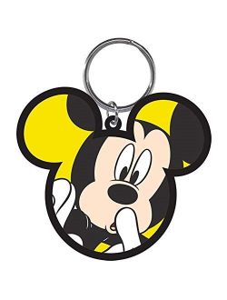 Scared Mickey Lasercut Keychain Key Ring