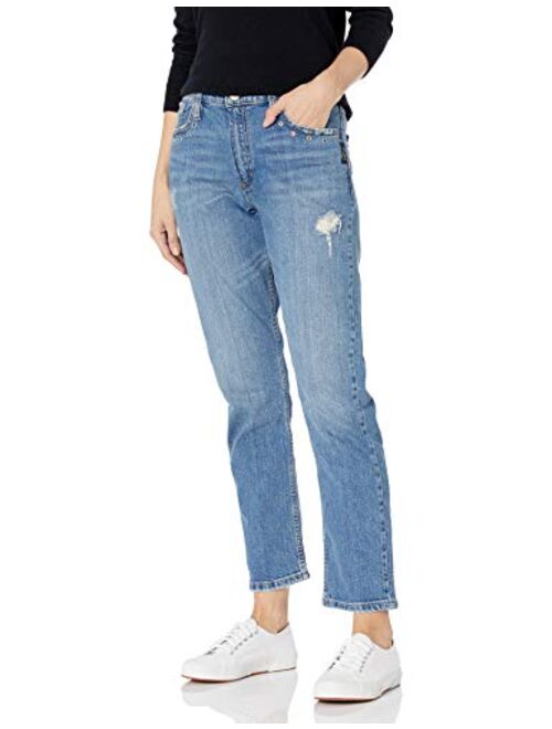 Silver Jeans Co. Women's Plus Size Frisco Vintage High Rise Straight Leg Jeans