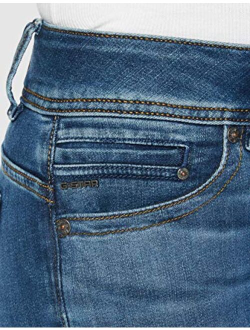 G-Star Raw Midge Saddle Mid Straight Jeans Women Blue/Medium/Indigo/Aged - EU 40 (US 30/30) - Straight Jeans Pants