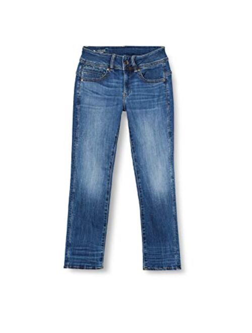 G-Star Raw Midge Saddle Mid Straight Jeans Women Blue/Medium/Indigo/Aged - EU 40 (US 30/30) - Straight Jeans Pants