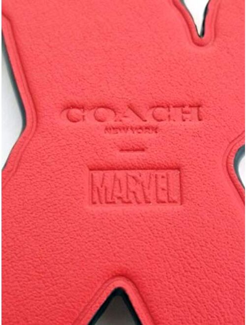 Coach Women's Marvel Carol Danvers Leather Bag Charm