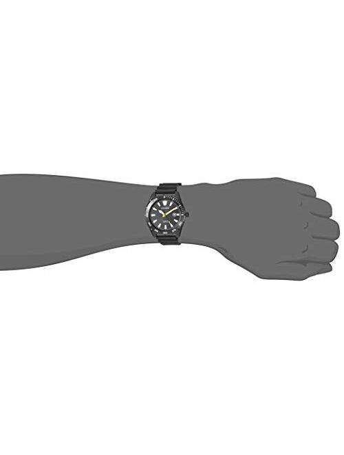 Citizen Men's Stainless Steel Japanese Quartz Polyurethane Strap, Black, 22 Casual Watch (Model: BI1045-13E)