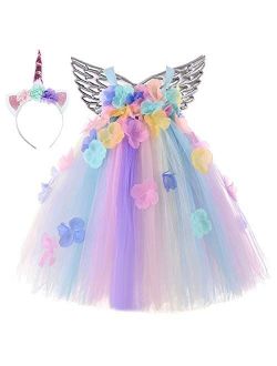 Tutu Dreams Petals Flower Girl Dress Fairy Princess 1-12Y Wedding Pageant Birthday Party