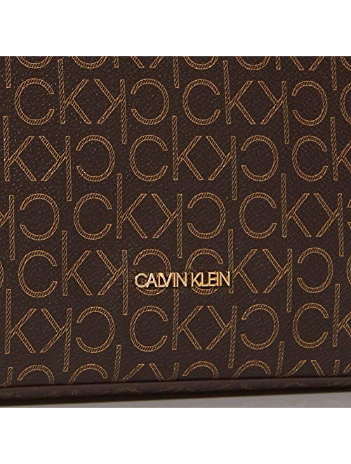 Calvin Klein Hailey Signature Top Zip Chain Tote