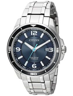 Men's ' Quartz Titanium Casual Watch, Color:Silver-Toned (Model: BM6929-56L)