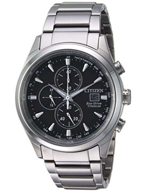 Citizen Men's Silver-Toned 'Eco-Drive' Quartz Titanium Casual Watch (Model: CA0650-58E)