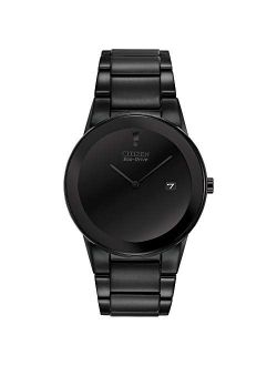 Men's Eco-Drive Black Ion-Plated Axiom Watch, AU1065-58E