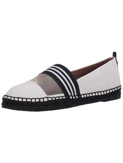 Women's Aline Flat Espadrille with Mesh and Ribbon Details Loafer