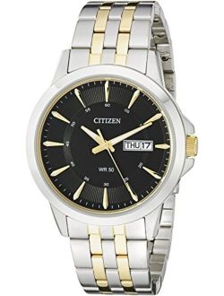 Men's Quartz Stainless Steel Watch with Day/Date, BF2018-52E