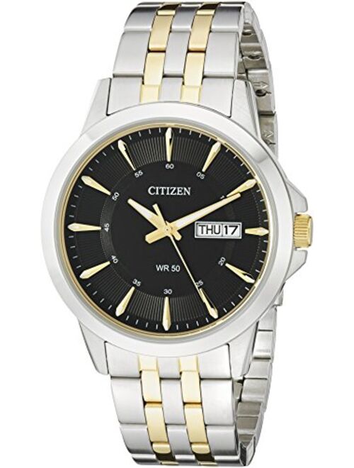 Citizen Men's Quartz Stainless Steel Watch with Day/Date, BF2018-52E