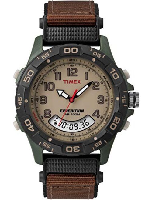 Timex Men's T45181 Expedition Resin Combo Brown/Green Nylon Strap Watch