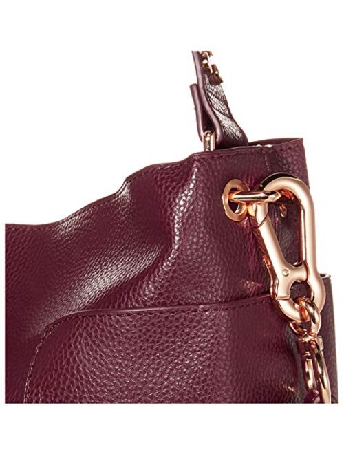 Steve Madden Boho Bucket Hobo Bag, Wine