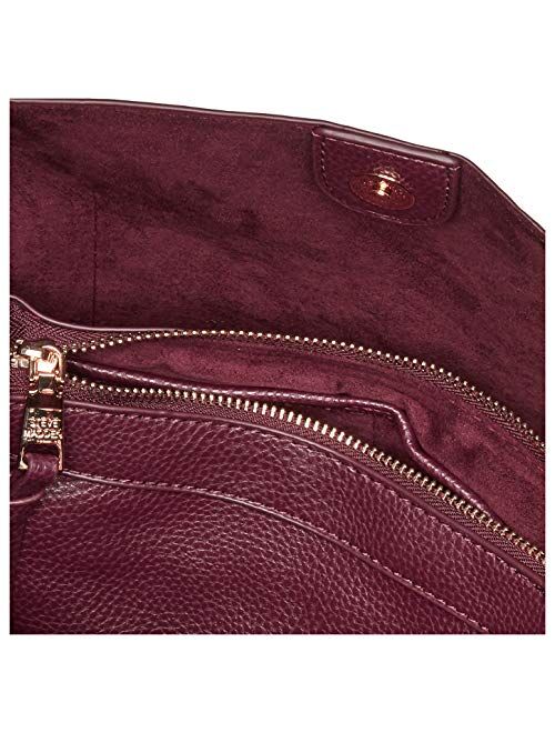 Steve Madden Boho Bucket Hobo Bag, Wine