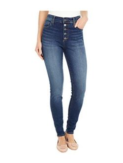 KUT from the Kloth Mia High-Rise Skinny Button Fly in Goodly