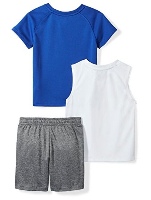 Amazon Brand - Spotted Zebra Boys' Active T-Shirt, Tank and Shorts Set