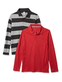 Amazon Brand - Spotted Zebra Boys' Long-Sleeve Polo Shirts