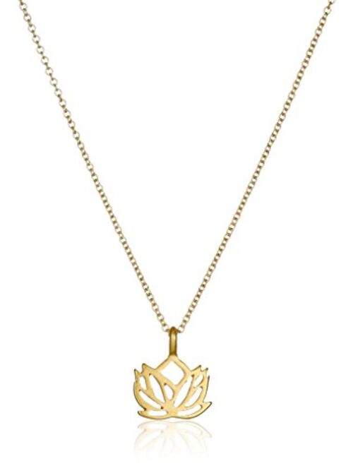 Dogeared "Reminders" New Beginnings Rising Lotus Pendant Necklace