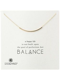 Balance Tube Bar Necklace, 16" with 2" extender