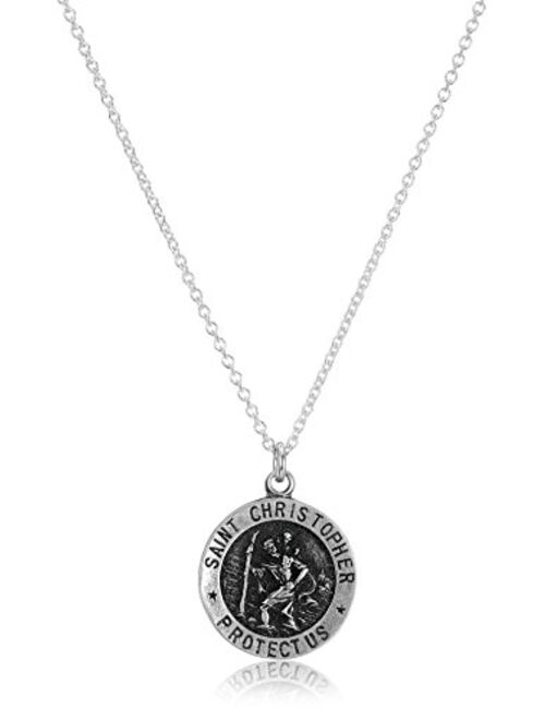 Dogeared Saint Christopher Travelers Reminder Necklace Sterling Silver One Size