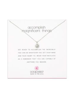Accomplish Magnificent Things Sterling Silver Necklace