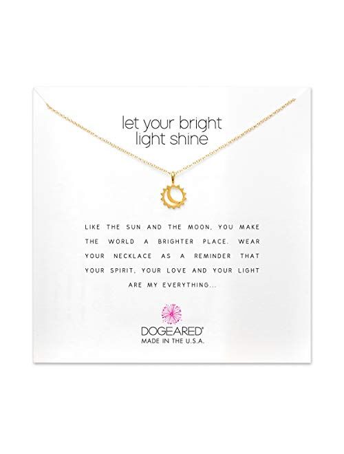 Dogeared Let Your Bright Light Shine Reminder 16" Necklace