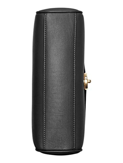 Calvin Klein Soft Lock Lamb Leather Convertible Crossbody Shoulder Bag