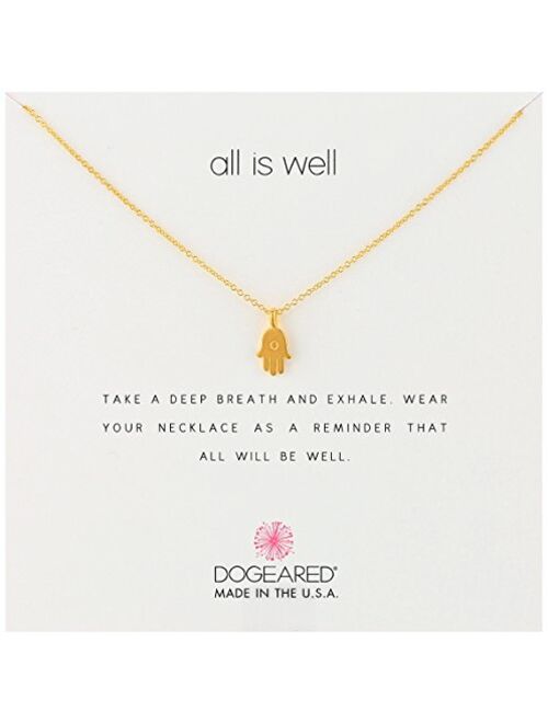 Dogeared All Is Well-Hamsa Necklace, 16"