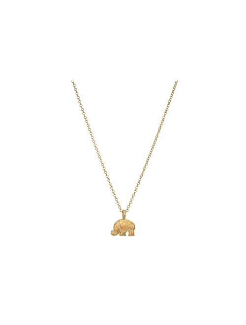 Dogeared Women's Lucky Us Elephant Reminder Necklace