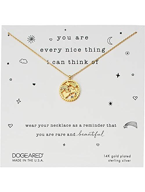 Dogeared You are Every Nice Thing, Magical Multi-Icon Pendant Necklace Gold One Size