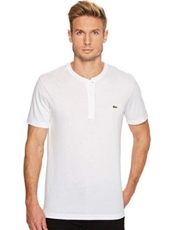 Men's Henley Neck Pima Cotton Jersey T-Shirt