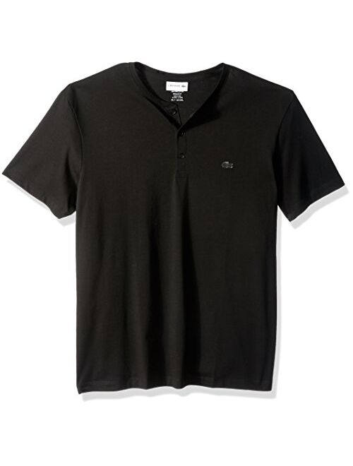 Lacoste Men's Henley Neck Pima Cotton Jersey T-Shirt