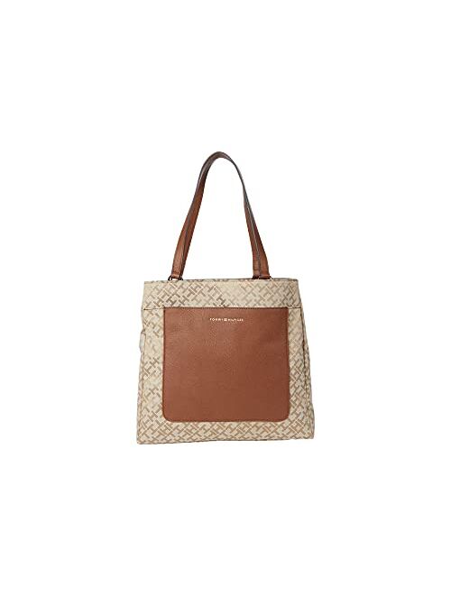 Tommy Hilfiger Linda II-North/South Tote-Geometric Jacquard