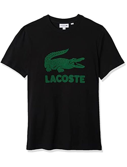 Lacoste Men's Short Sleeve Flocked Graphic Croc T-Shirt