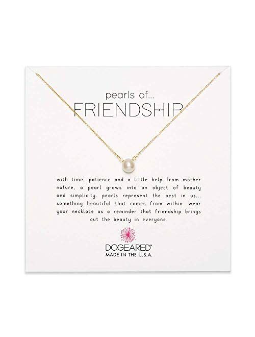 Dogeared Cultured-Freshwater Pearls of Friendship Necklace
