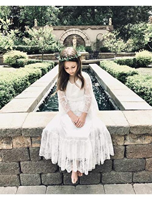 Abaowedding Fancy A-line Lace Flower Girl Dress 2-12 Year Old