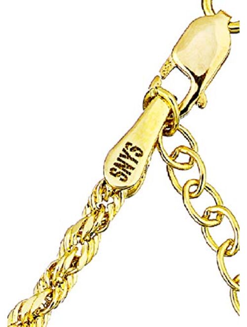 Adjustable 14k Gold Rope Bracelet & FREE Gift