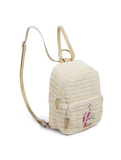 Vera Bradley Mini Convertible Backpack, Light Natural Straw