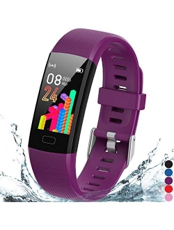 Inspiratek Kids Fitness Tracker for Girls and Boys Age 5-16 (4 Color)- Waterproof Fitness Watch for Kids with Heart Rate Monitor, Sleep Monitor, Calorie Counter and More 