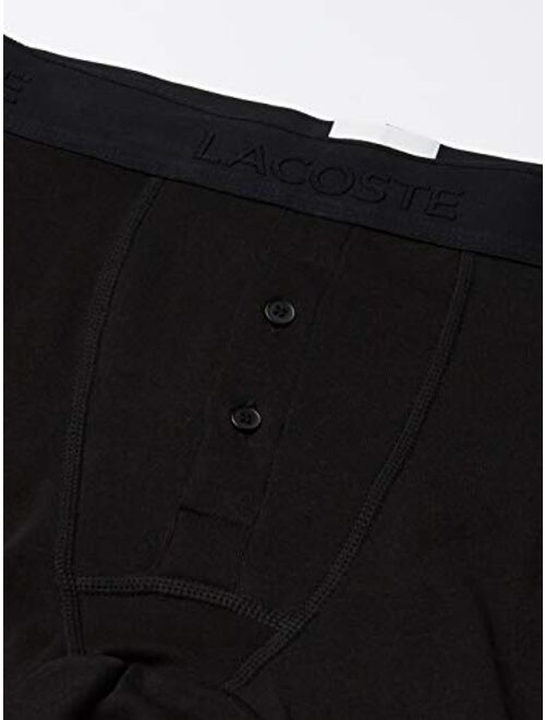 Lacoste Men's Essentials Classic 3 Pack 100% Cotton Boxer Briefs