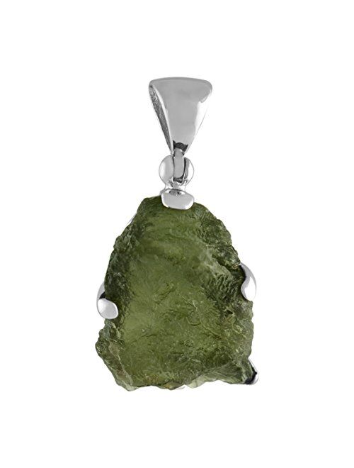 Starborn Rough Gemstone Sterling Silver Pendant - X Large
